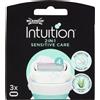 Wilkinson Sword Intuition 2 In 1 Sensitive Care Lametta Per Rasoio 3 Pezzi
