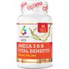 Optima Naturals Srl Omega 3-6-9 Colours Integratore Per Cuore Cervello E Occhi 60 Capsule