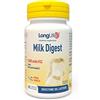 LongLife® Milk Digest | Integratore di lattasi con 5.000 FCC | Digestione del lattosio | Beta-galattosidasi da Aspergillus oryzae | Compresse masticabili | 60 compresse | Vegano e senza glutine