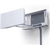 Spigen Supporto da Parete per Starlink Gen 3 (Standard V3 2-in-1) | Porta Router Mesh con Organizer per Cavi e Supporto Alimentatore, Kit di Montaggio e Accessori - Bianco