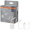 OSRAM FLEX Strisce COB decorative a batteria con luce bianca calda, 2 m, 3,3W, 150lm, 3000K, 830 bianco caldo, IP20, giallo, silicone, sorgenti luminose non sostituibili