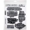Stampers Anonymous Tim Holtz - Stampers Anon Cling RBBR Set di timbri sfumati, taglia unica