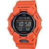 Casio G-shock - Orologio Da Polso Da Uomo Al Quarzo Sportivo Bracciale E Cassa In Resina Di Colore Arancione Quadrante Digitale Nero - GD-010-4ER