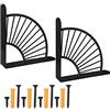 Chstarina Staffa da parete, staffa da parete, supporto per scaffali da parete, supporto per mensole da parete, triangolo e squadro, mensola da parete, supporto per mensola da parete in legno (nero)