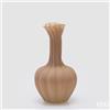 EDG Enzo De Gasperi Vaso Flow Sinuoso H 31 Cm D 17 Cm Waterproof Vetro Marrone Chiaro