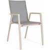 Bizzotto Konnor Sedia con Braccioli Pelican Alluminio Textilene