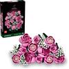 LEGO Botanicals Bouquet di Rose Rosa - Costruzioni per Adulti di Fiori Finti - Include 12 Rose Artificiali e 4 Rametti di Gipsofila ,Eta 18+