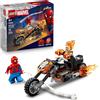 LEGO | Marvel Spider-Man vs. Ghost Rider in Motocicletta - Giocattolo dei Supereroi con Modellino di Moto, 2 Minifigure, Ragnatela e Elementi Fuoco, Eta 6+