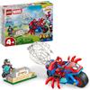 LEGO | Marvel Spidey sulla Moto Contro Rhino - Motocicletta Giocattolo da Supereroe con 2 Minifigure , Eta 4+