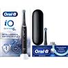 Oral-b Spazzolino Elettrico Io 6 Nero + 2 Testine + 1 Custodia Da Viaggio + 1 Dentifricio Advanced Prevenzione Tartaro
