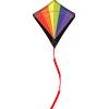 SUN&SPORT aquilone colorato in nylon ripstop di 55x57 cm con struttura in fibra di vetro e 25 m di corda - facile apertura pop-up - disponibile in diverse varianti