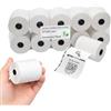 Gicaprice Rotoli Termici 57x20 Omologati - BPA Free - Metraggio Reale GARANTITO - per POS e Registratori di Cassa - Carta Termica Alta Qualità - Marchio Gicaprice (10 Pezzi)