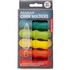 Kikkerland Corn Holders S/6 (CU304) - 6 Pezzi - Multicolore - Plastica
