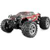 Amewi M-Land Monstertruck, radiocomandato radiocomandato, 48 km/h, 4 WD 1:16 RTR rosso, con telecomando, batteria, cavo di ricarica