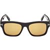 Tom Ford Occhiali da Sole FT1303 01E Smith Nero/Marrone Unisex 53/19/145