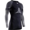 X-Bionic Invent FX Shirt Maniche Lunghe Uomo - Termoregolazione e Performance Ottimizzate, 3D Bionic Sphere System, Tecnologia Retina - Ideale per Sport Invernali - Nero/Grigio/Grigio Chiaro, M