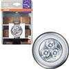 OSRAM DOT-it CLASSIC luce LED a batteria flessibile in argento, plastica, protezione IP20, per guardaroba, cucina e illuminazione notturna