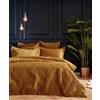 Paoletti Set copripiumino trapuntato per letto matrimoniale Palmeria, poliestere, oro