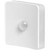 OSRAM LUNETTA Square luce notturna con sensore di luce diurna e di movimento, 0,3W, bianco, design quadrato, effetto luce colorata RGB sui quattro lati, spina EU integrata, per uso interno