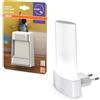 OSRAM Luce notturna RGB con presa, cambio colore RGB, sensore di luce diurna, 2700-6000K, 0,28W, bianco, classe di protezione IP20, per camerette e zone giorno
