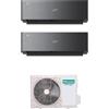 Hisense Condizionatore Climatizzatore Hisense Dual Split Inverter R-32 Serie Energy Pro X Black 12000+12000 BTU Con 2AMW52U4RXC Wi-Fi Integrato 12+12