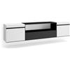 Skraut Home | Mobile TV Soggiorno | Ampio spazio a disposizione | 200x45x35cm | Per TV fino a 80 | Sospeso, da appendere | Stile moderno | Bianco e nero