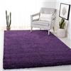 SAFAVIEH Tappeto Shag per Soggiorno, Sala da pranzo, Camera da letto - Milan Shag Collection, A Pelo Lungo, Viola, 91 X 152 cm
