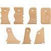 Pssopp Set di 7 Strumenti per Ceramica, Attrezzi per Modellare l'Argilla, Sagomatori in Legno per Scultura, Lavorazione e Rifinitura della Ceramica
