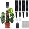 Valyrane Pali di Muschio per Piante Rampicanti - Set da 4 Pezzi, Palo Autoirrigante in Plastica con Supporto per Irrigazione e Fascette, Ideale per Monstera, Pothos e altre Piante da Interni ed Esterni