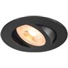 SLV Faretto da incasso New Tria 68 rotondo - nero - GU10 - 1007369