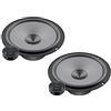 Hertz, coppia di altoparlanti K165 da 300 W per sistemi componibili, diametro 16,5 cm, incluso kit di installazione compatibile con fiat punto predisposizione anteriore