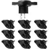 KUOQIY 10 Pezzi Prese per Altoparlanti DIN a 2 Pin, Connettore Cavo per Altoparlante HiFi a 2 Pin con Connessione a Saldare, per Altoparlanti HiFi