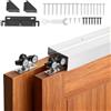 VEVOR Kit Binario per Porta Scorrevole Guida Doppia per Porta a Scomparsa Lunghezza 1219 mm, Kit Ferramenta per Guida in Lega di Alluminio di Porte Scorrevoli Larghezza 610 mm Armadio Camera da Letto