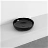 Cielo Lavabo da appoggio Tondo Shui Bacinella - Nero Lucido Ø 45 H 12,50 cm