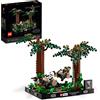 LEGO Star Wars Diorama Inseguimento con lo Speeder su Endor con Luke Skywalker, Principessa Leia e Scout Trooper da Il Ritorno dello Jedi da Collezione, Regalo per Adulti, Uomo, Donna, Lui o Lei 75353