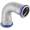 Geberit mapress acciaio inox - Curva 90 ° femmina-femmina diametro 18 mm inox