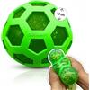 alldoro 60294 XXL Mesh Squishy Stress Ball, da premere e impastare, verde con glitter, Ø ca. 11 cm, giocattolo fidget per bambini dai 3 anni in su