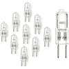 wilcractk 10 lampadine alogene G4 a capsula 12 V 35 W alogeno vetro chiaro luce calda 2800 K non led non collegate per cappa aspirante cucina soggiorno illuminazione interna