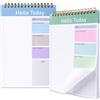 JSMTKJ 2 Pcs Blocco Note, To Do List, Agenda Giornaliera A5 con Lista di Controllo