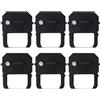 DUZEPA Supporto per cartuccia nastro da 6 pezzi per TP10 TP20 AP10 ST10 TP15 TP50 ATT310 ATT175 Orologio marcatempo in nylon nero