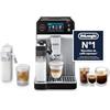 De'Longhi Eletta Ultra - Perfetto Macchina da Caffè Automatica, LatteCrema Montalatte Automatico, 50+ Bevande Calde e Fredde, Silent Technology, Display Touch a Colori, Metallo (ECAM472.85.MB)