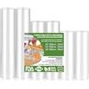 Woobroo Sacchetto sottovuoto alimentare-6 pacchetti, rullo sottovuoto alimentare, adatto a tutte le macchine sottovuoto, per la conservazione degli alimenti e la cottura, senza BPA(28/25/20 x 300 cm)