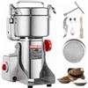 VEVOR 1000g Mulino Elettrico per Cereali, Macina Spezie Commerciale Alta Velocità 3000 W, Macchina Polverizzazione in Acciaio Inox, per Cereali Secchi, Spezie, Caffè, Mais, Pepe, Tipo Oscillante