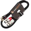 VisioSound Cavo Twin 2 x XLR Femmina a 2 x Connettore RCA Phono Oro/Cavo Patch Segnale Audio 1.5m