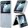 Zeking Progettato per Motorola Razr 40 Ultra Case, Acrilico Trasparente Hard Clear Hybrid Cover Non-Giallo Antiurto Bumper Sottile Cover per Motorola Razr 40 Ultra (trasparente)
