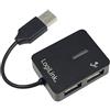 LogiLink USB 2.0 4-Port Hub perno e concentratore 480 Mbit/s Nero