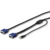 StarTech.com Cavo KVM USB da 3m per Console StarTech.com Montabile ad Armadio Rack - VGA & USB - Cablato con Singolo Connettore (RKCONSUV15)