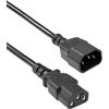 AKYGA AK PC di prolunga Stromkabel 07 A, 3 m per PC, Stampante, Schermi Nero