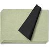 AOKSUNOVA Tovagliette Americane Lavabili Set di 4 Verde Salvia + Nero