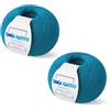 Kalapanta Gomitoli per maglia e uncinetto 100% Pura Lana Vergine Merino Extrafine by Lana Gatto, Made in Italy. Linea Super Soft, lana di qualità superiore, 100 g. 250 mt (2, Ottanio - 14636)
